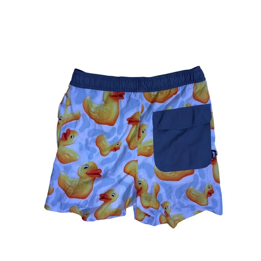 Neff Ducky Y2K Skater Board Shorts Mens Medium Zumiez Streetwear Swagcore